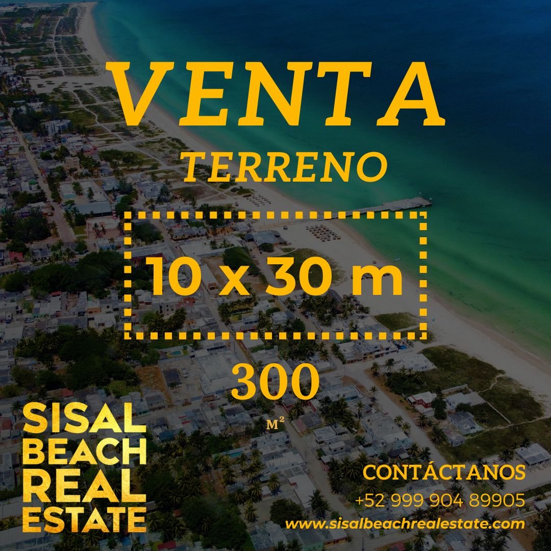 Terreno frente al mar en Sisal