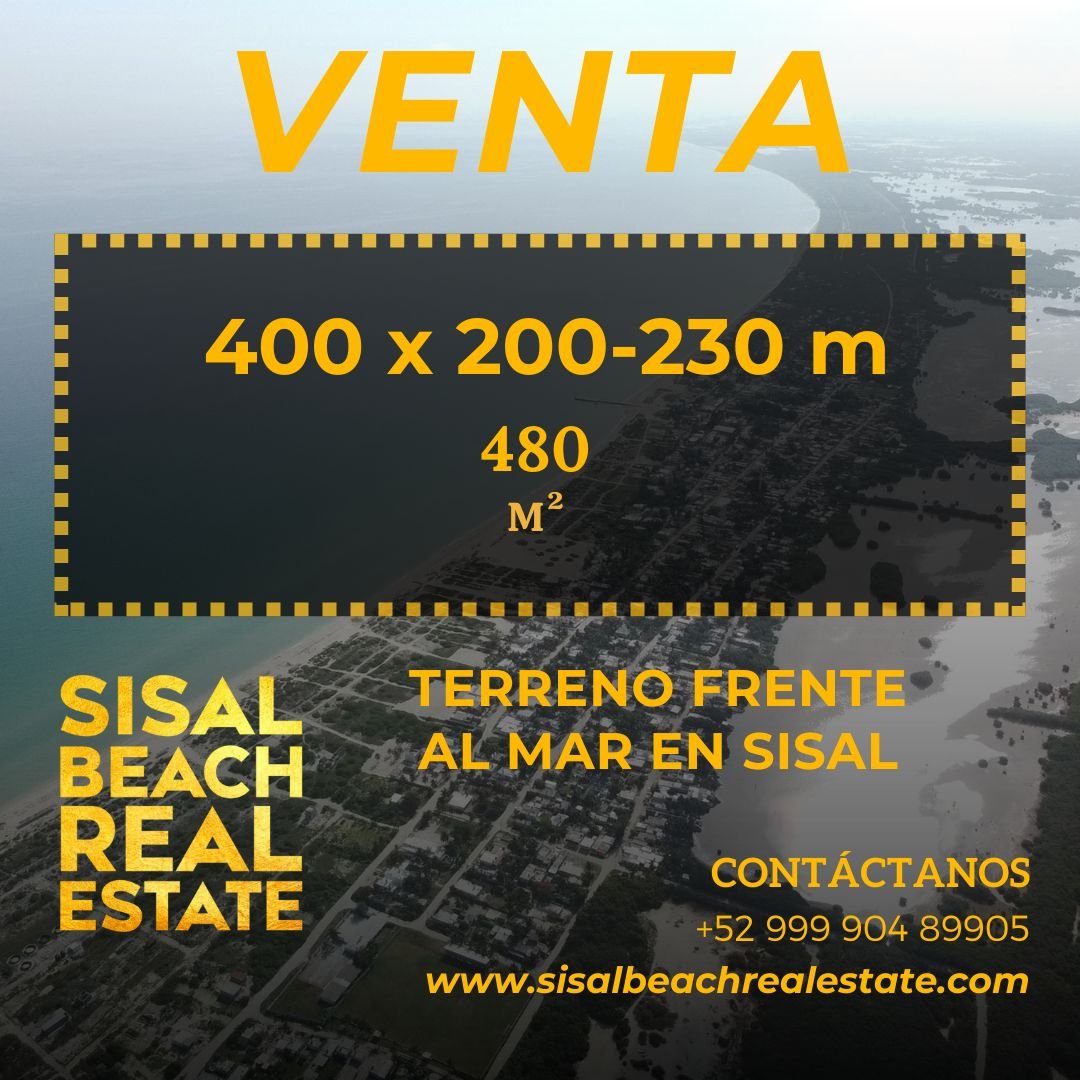 Terreno frente al mar en Sisal